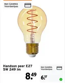 GAMMA Handson peer E27 5W aanbieding