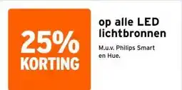 GAMMA op alle LED lichtbronnen aanbieding
