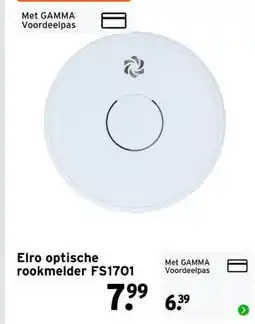 GAMMA Elro optische rookmelder aanbieding