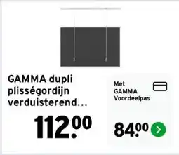 GAMMA GAMMA dupli plisségordijn verduisterend antraciet (kleurnr. 6013) 60x180 cm (bxh) aanbieding