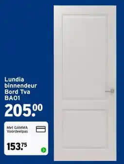 GAMMA Lundia binnendeur Bord Tva BA01 aanbieding