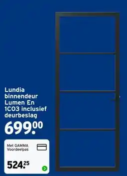 GAMMA Lundia binnendeur Lumen En 1C03 aanbieding