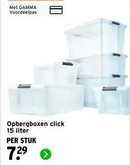 GAMMA Opbergboxen click aanbieding