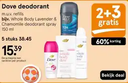 Etos Dove deodorant aanbieding