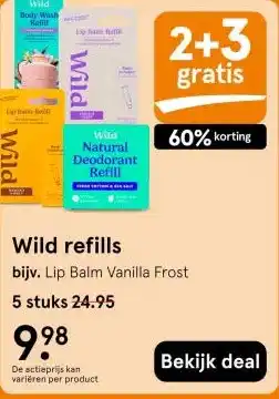 Etos Wild refills aanbieding