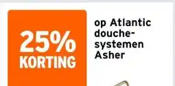 GAMMA op Atlantic douche- systemen Asher aanbieding