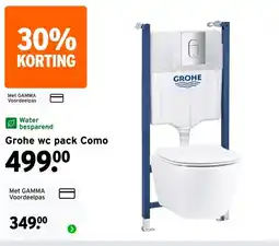 GAMMA Grohe wc pack Como aanbieding