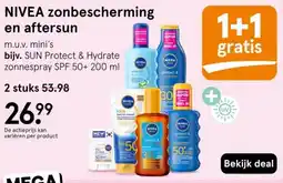 Etos NIVEA zonbescherming en aftersun aanbieding