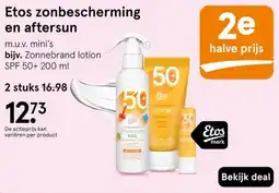 Etos Etos zonbescherming en aftersun aanbieding