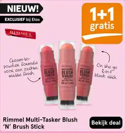 Etos Rimmel Multi-Tasker Blush 'N' Brush Stick aanbieding