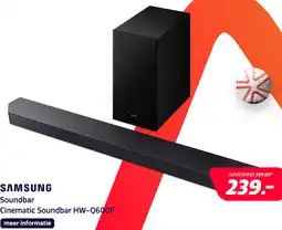 Electroworld Samsung Cinematic Soundbar HW-Q600F (2025) aanbieding