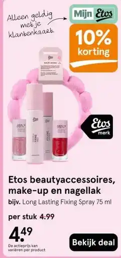 Etos Etos beautyaccessoires, make-up en nagellak aanbieding