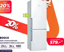 Electroworld Bosch KGE36EWCP SERIE 6 EXCLUSIV aanbieding