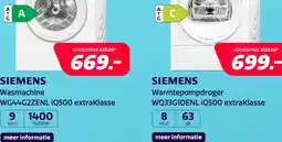 Electroworld Siemens WQ33G1DENL iQ500 extraKlasse aanbieding