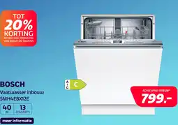 Electroworld Bosch SMV4EBX33E Serie 4 EXCLUSIV aanbieding