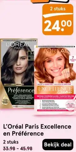 Etos L'Oréal Paris Excellence en Préférence aanbieding