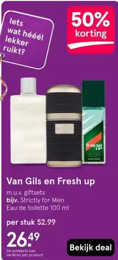Etos Van Gils en Fresh up aanbieding