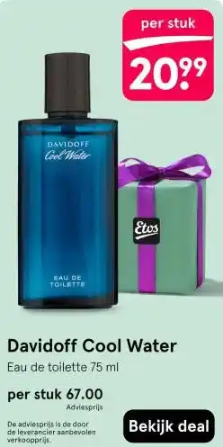 Etos Davidoff Cool Water aanbieding