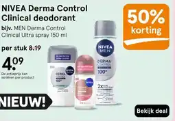 Etos NIVEA Derma Control Clinical deodorant aanbieding