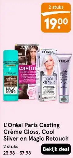 Etos L'Oréal Paris Casting Crème Gloss, Cool Silver en Magic Retouch aanbieding