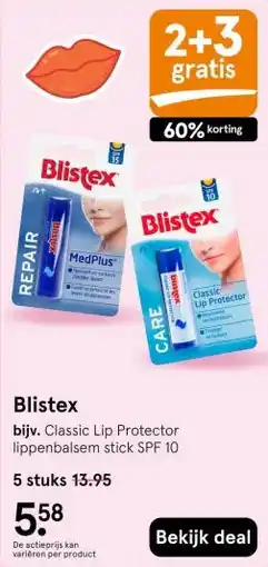 Etos Blistex aanbieding