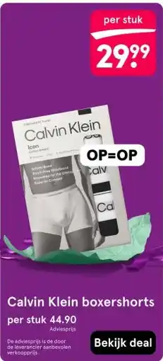 Etos Calvin Klein boxershorts aanbieding