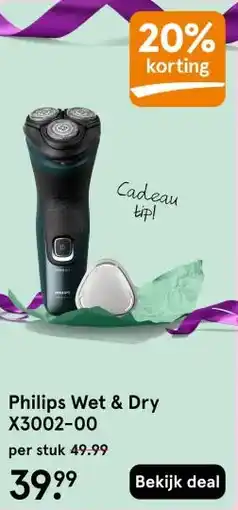 Etos Philips Wet & Dry X3002-00 aanbieding