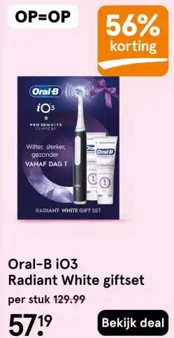 Etos Oral-B i03 Radiant White giftset aanbieding