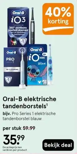 Etos Oral-B elektrische tandenborstels' aanbieding