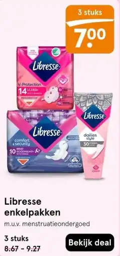 Etos Libresse enkelpakken aanbieding