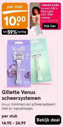 Etos Gillette Venus scheersystemen aanbieding
