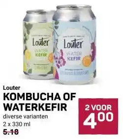 Ekoplaza Louter KOMBUCHA OF WATERKEFIR aanbieding