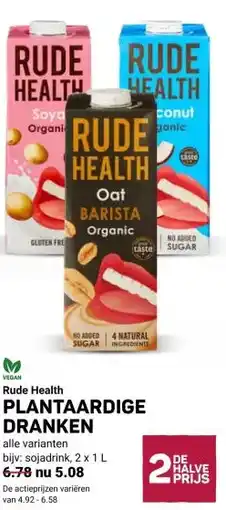 Ekoplaza Rude Health PLANTAARDIGE DRANKEN aanbieding
