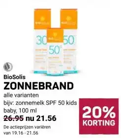 Ekoplaza BioSolis ZONNEBRAND aanbieding