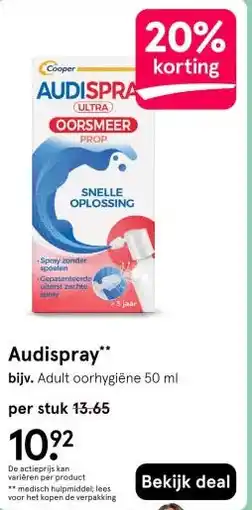 Etos Audispray aanbieding