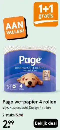 Etos Page wc-papier 4 rollen aanbieding