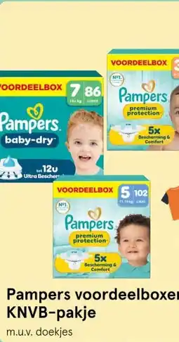 Etos Pampers voordeelboxen met KNVB-pakje aanbieding