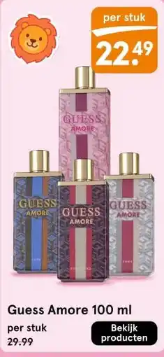 Etos Guess Amore 100 ml aanbieding