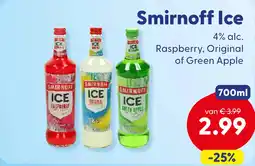 Die Grenze Smirnoff Ice aanbieding