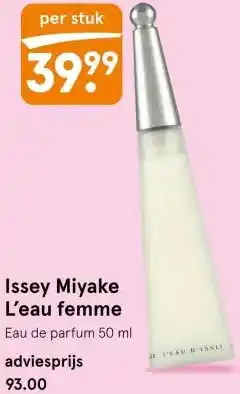 Etos Issey Miyake L'eau femme aanbieding