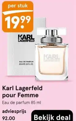 Etos Karl Lagerfeld pour Femme aanbieding