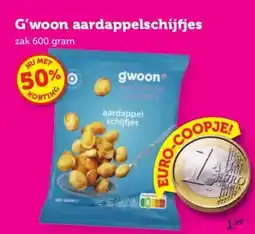 Coop G'woon aardappelschijfjes aanbieding