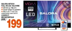 Correct Salora 40FV210 Full HD Led Televisie aanbieding