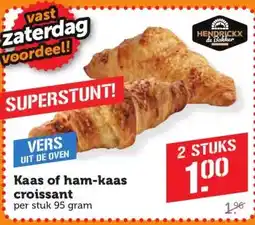 Coop Kaas of ham-kaas croissant aanbieding
