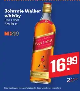 Coop Johnnie Walker whisky aanbieding