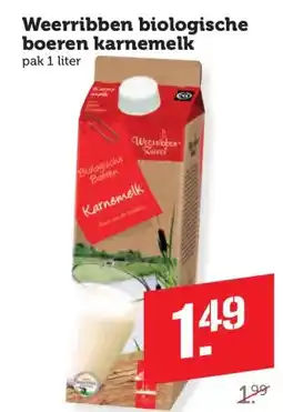 Coop Weerribben biologische boeren karnemelk aanbieding