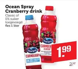 Coop Ocean Spray Cranberry drink aanbieding