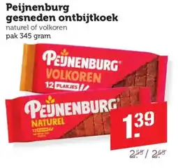 Coop Peijnenburg gesneden ontbijtkoek aanbieding
