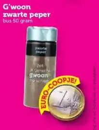 Coop G'woon zwarte peper aanbieding