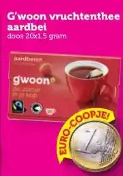 Coop G'woon vruchtenthee aardbei aanbieding